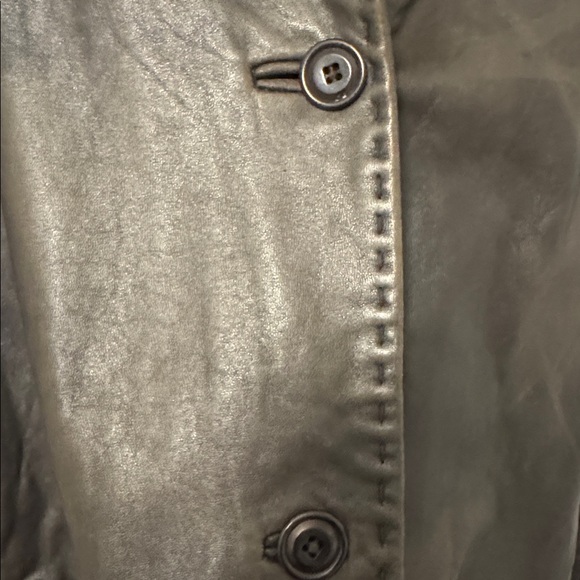 Eddie Bauer Women's Dark Brown LambskinLeather Jacket Large - Picture 5 of 6